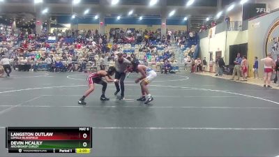 132 lbs Quarterfinal - Langston Outlaw, Loyola-Blakefield vs Devin McAlily, Archbishop Curley