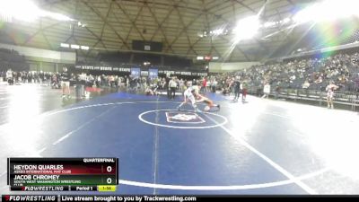 150 lbs Quarterfinal - Jacob Chromey, South West Washington Wrestling Club vs Heydon Quarles, Askeo International Mat Club