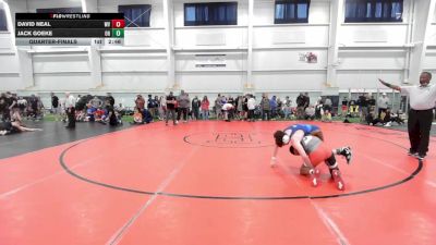 S-133 lbs Quarterfinal - David Neal, WV vs Jack Goeke, OH