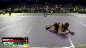 D3-150 lbs Cons. Round 3 - Ethan Younts, Clinton HS vs Fred Hammond, LakeVille Memorial HS