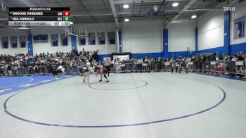 114 lbs Consi Of 8 #2 - Brooke Whedbee, Carver vs Mia Annello, Billerica