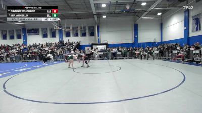 114 lbs Consi Of 8 #2 - Brooke Whedbee, Carver vs Mia Annello, Billerica