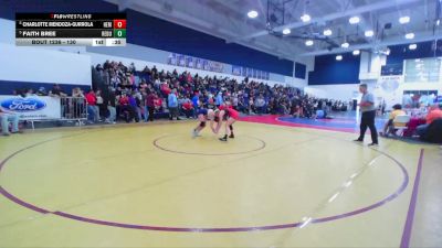 130 lbs Cons. Round 2 - Charlotte Mendoza-Gurrola, Hemet vs Faith Bree, Redondo Union