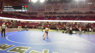 140 lbs Cons. Round 4 - Ruby Rayhill, Boise vs Murphee Cecil, Bishop Kelly