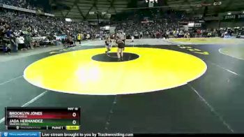 Girls 115 lbs Cons. Semi - Brooklyn Jones, Orting (Girls) vs Jada Hernandez, Warden (Girls)