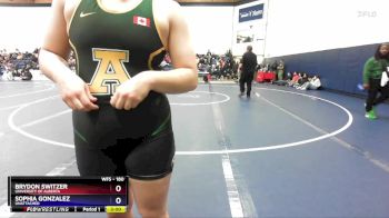 180 lbs Cons. Round 2 - Sophia Gonzalez, Unattached vs Brydon Switzer, University Of Alberta