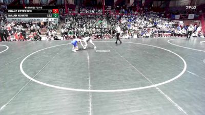 165 lbs D1/d2/d3 Finals (sat 3:00 P.m.) - Isaiah Nowak, Coleman vs Drake Petersen, Saint Croix Falls