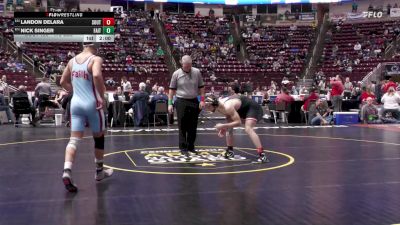 172 lbs First Round - Landon Delara, Southmoreland vs Nick Singer, Faith Christian