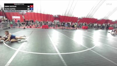 130 lbs 5th Place Match - Emma Batzler, Wisconsin vs Olivia Saftig, Askren Wrestling Academy