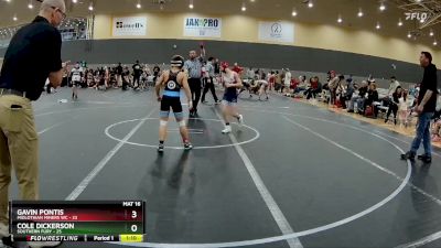 88 lbs Round 3 - Gavin Pontis, Midlothian Miners WC vs Cole Dickerson, Southern Fury