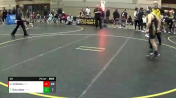 90 lbs Round 3 (4 Team) - Jayden Kolenda, Ares WC vs Tanner Bourassa, MI Pitbulls