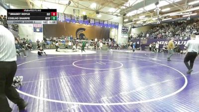 132 lbs Champ. Round 1 - Bradey Doyle, Butte vs Coelho Sharpe, Mount Spokane