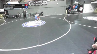 102 lbs Cons. Round 3 - Makayla Lucero, Bloodline Wrestling vs Zoe Morales