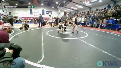 49 lbs Round Of 16 - Geronimo Tecumseh II, Mojo Grappling Academy vs Kolter Short, Blackwell Wrestling Club