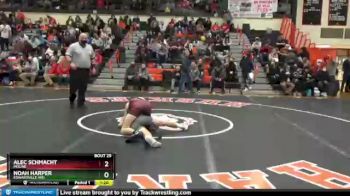 126 lbs Champ. Round 1 - Noah Harper, EDWARDVILLE (HS) vs Alec Schmacht, MOLINE