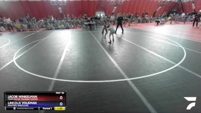 92 lbs Cons. Round 1 - Jacob Winkelman, Team Nazar Training Center vs Lincoln Volkman, Aviators Wrestling