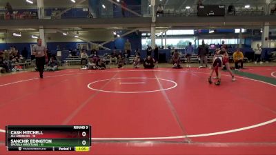 92 lbs Round 3 (16 Team) - Cash Mitchell, All American vs Sanchir Edington, Spatola Wrestling