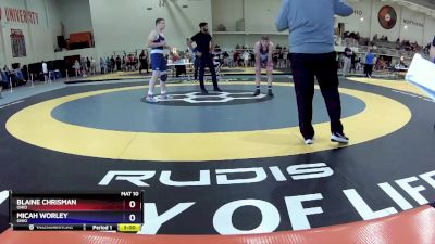 190 lbs Semifinal - Blaine Chrisman, Ohio vs Micah Worley, Ohio