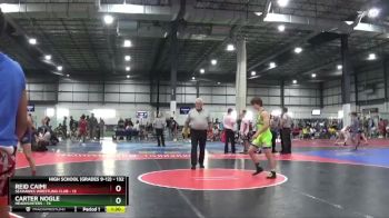 132 lbs Semifinal - Carter Nogle, HeadHunters vs Reid Caimi, Seahawks Wrestling Club