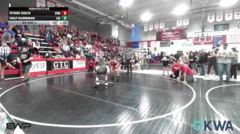 130 lbs Rr Rnd 2 - Ryder Sisco, Verdigris Youth Wrestling vs Kolt Karriman, Grove Takedown Club