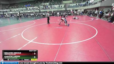 120 lbs Cons. Round 3 - Benjamin Diekhus, Wrestling Factory vs Kashton Larson, Top Dawgs Wrestling