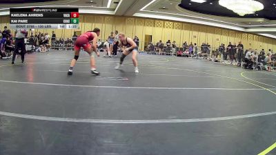 130 lbs Round Of 64 - Kaelena Ahrens, Vacaville WC vs Kai Pare, Coast Wr Ac