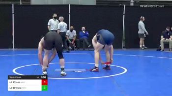 197 lbs Semifinal - Jacob Koser, Navy vs Jt Brown, Army West Point