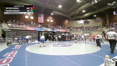 1A 285 lbs Quarterfinal - Skyler Russell, Milford vs Payton Stewart, Panguitch