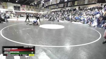 126 lbs Champ. Round 1 - Nathan Abbott, Camarillo vs Arno Vardanyan, Birmingham