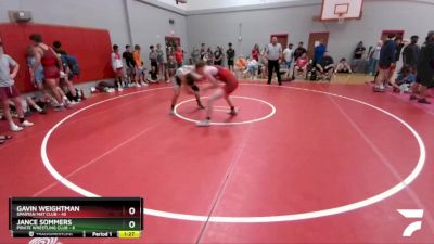 175 lbs Round 5 (6 Team) - Jance Sommers, Pirate Wrestling Club vs Gavin Weightman, Spartan Mat Club