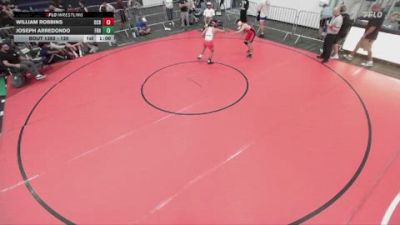 120 lbs Quarterfinal - Joseph Arredondo, Fullerton Red Hawks vs William Robbins, OCRTC