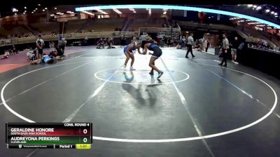 130 lbs Cons. Round 4 - Geraldine Honore, South Dade High School vs Audreyona Perkings, Cleveland