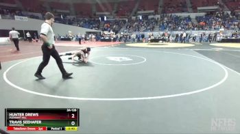 3A-126 lbs Cons. Round 2 - Travis Seehafer, Harrisburg vs Hunter Drews, Pleasant Hill