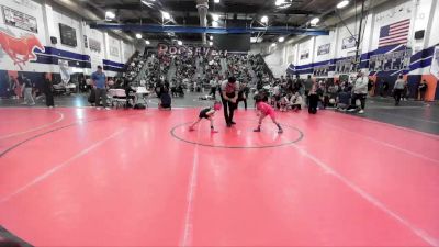 41-42 lbs Round 2 - Yanylet Perez, Tuff Kidz Outlawz vs Elila Jean Harlan, So Cal Hammers Wrestling