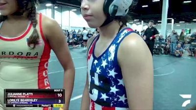 84 lbs Round 2 (6 Team) - Alyssa Patel, Cordoba Trained vs Natalie Andrade, U2 Upstate Uprising