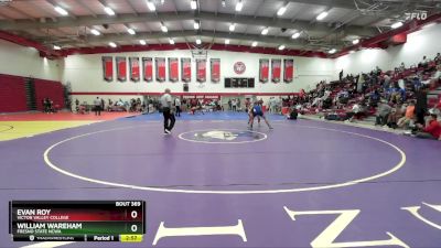 149 lbs Cons. Round 4 - William Wareham, Fresno State NCWA vs Evan Roy, Victor Valley College