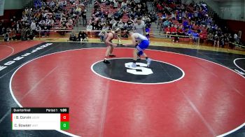 190 lbs Quarterfinal - Ben Corvin, Southmoreland vs Chris Bowser, United