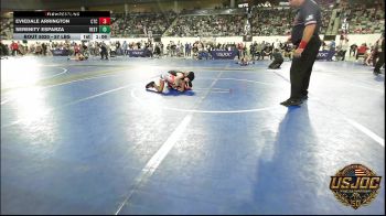 57 lbs Round Of 16 - EvieDale Arrington, Comanche Takedown Club vs Serenity Esparza, Best Trained