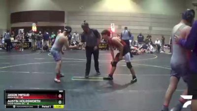 140 lbs Quarterfinals (8 Team) - Jason Mifsud, Ninja Elite vs Austin Holdsworth, Ragin Raisins WC