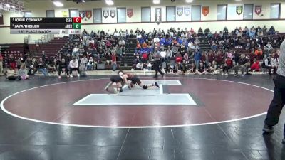 125 lbs 1st Place Match - Jobie Conway, Cedar Falls vs Jaya Theilen, Ames