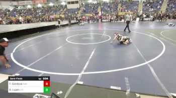 46 lbs Semifinal - Ted Cordova, Sierra Grande Panthers vs Silas Lujan, Little Warrior WC