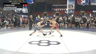 113 lbs Champ. Rd Of 32 - Carson Raper, North Carolina vs Blackburn Savage, Ohio
