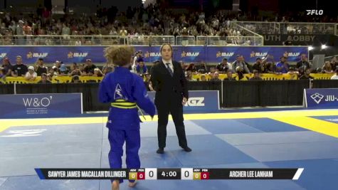 Archer Lee Lanham vs Sawyer James Macallan Dillinger 2026 Pan Kids Jiu-Jitsu IBJJF Championship