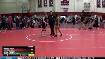 136 lbs Cons. Round 2 - Sagel Bush, Pacific University vs Kayli Acosta, Umpqua Community College