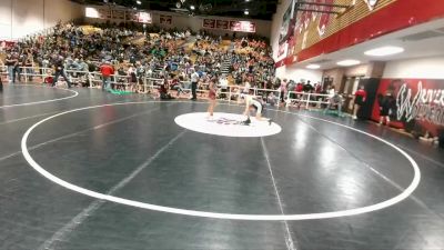 117-128 lbs Semifinal - Kaislee Nyberg, Greybull MS vs Ainga Hill, Fort Washakie Middle School