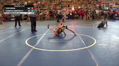 68 lbs Quarterfinal - JoJo Medal, Neighborhood Wrestling Club vs Kamdyn Compton C1, Teays Valley