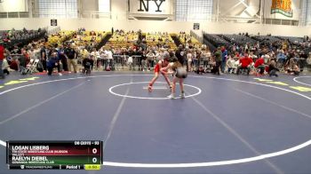 93 lbs Cons. Round 3 - Raelyn Diebel, Gowanda Wrestling Club vs Logan Lisberg, Tri-State Wrestling Club (Hudson Valley)