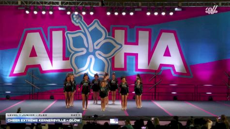 Cheer Extreme Kernersville - Glow [2025 L1 Junior - Flex Day 1] 2025 Aloha Gatlinburg Showdown
