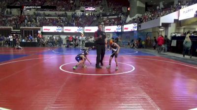 61 lbs Champ. Round 1 - Corbin Hughes, Worland Wrestling Club vs Ketch LaSalle, Havre Wrestling Club