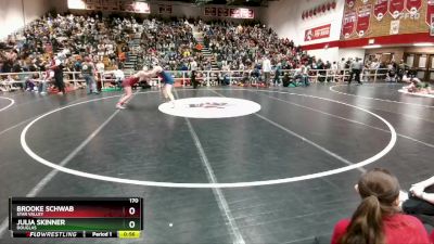 170 lbs Cons. Semi - Brooke Schwab, Star Valley vs Julia Skinner, Douglas